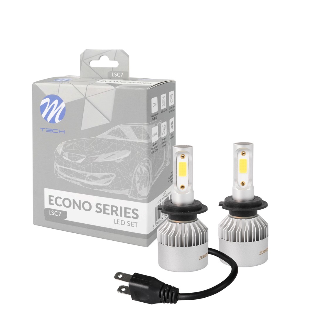 Kit 2 LED Phare voiture H7 12V-24V 2 côté - Dali-KeyElectronics