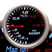 Clock 52 mm Auto Gauge Black Face Black Stainless Steel Rim with Panel