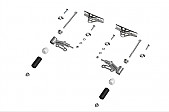 REAR POD MOUNTING KIT FL09/14 STRAIGHT Ø 32 REAR POD MOUNTING KIT FL09/14 STRAIGHT Ø 32